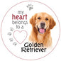 Golden Retriever Piece of My Heart Magnet