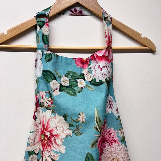 Fleur Apron - Aqua