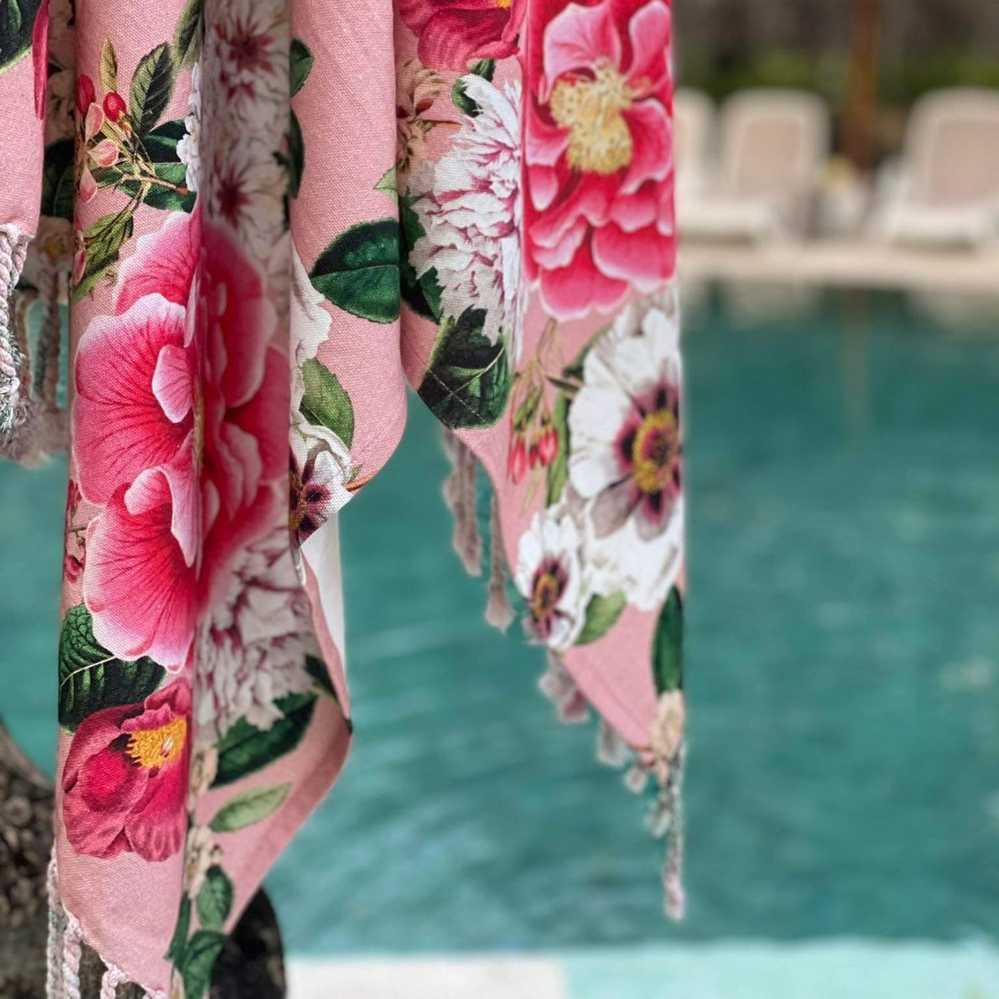 Fleur Turkish Towel Pink