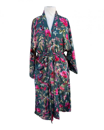 Paradise Diamond Kimono Robe - Ivy
