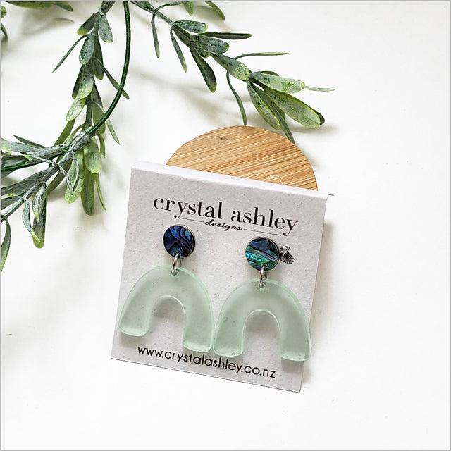 Earrings Set : Arch Acrylic + Paua