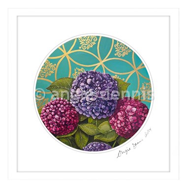 Hydrangea Framed Art Print