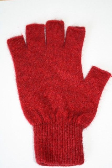 Possum Merino Half Finger Gloves Rata