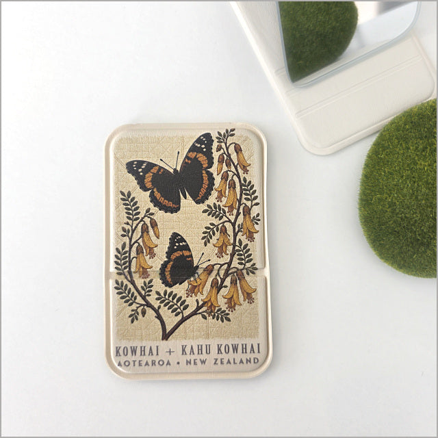 Pocket Mirror - Kowhai & Kahu Kowhai