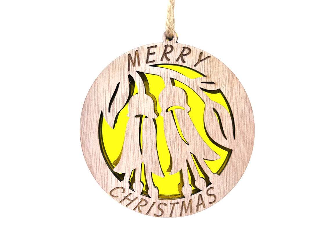 Kōwhai Merry Christmas Decoration