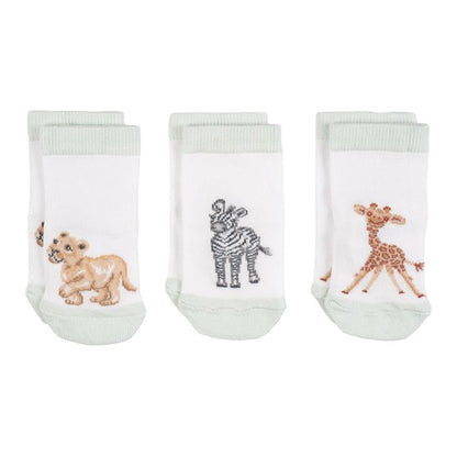 Little Savannah African Animal Baby Socks