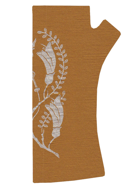 Mustard Kowhai Fingerless Gloves