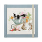Password Book: 'Sleeping on the Job' Border Collie and Rabbit