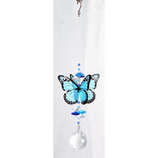 Blue Butterfly with Crystals