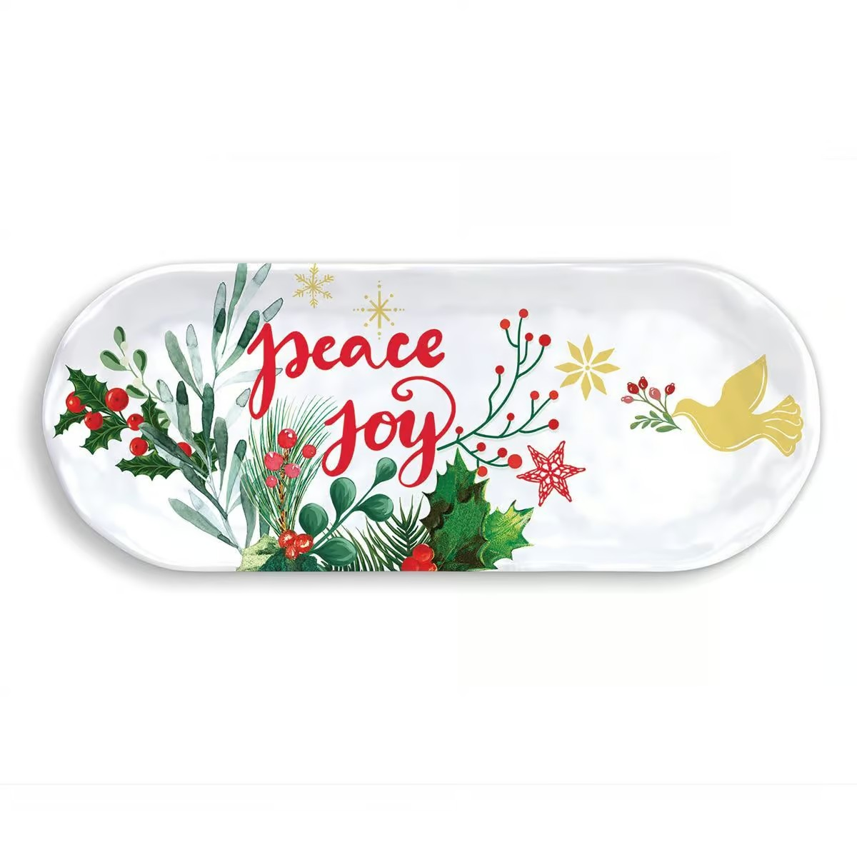 Joy To The World Melamine Accent Tray