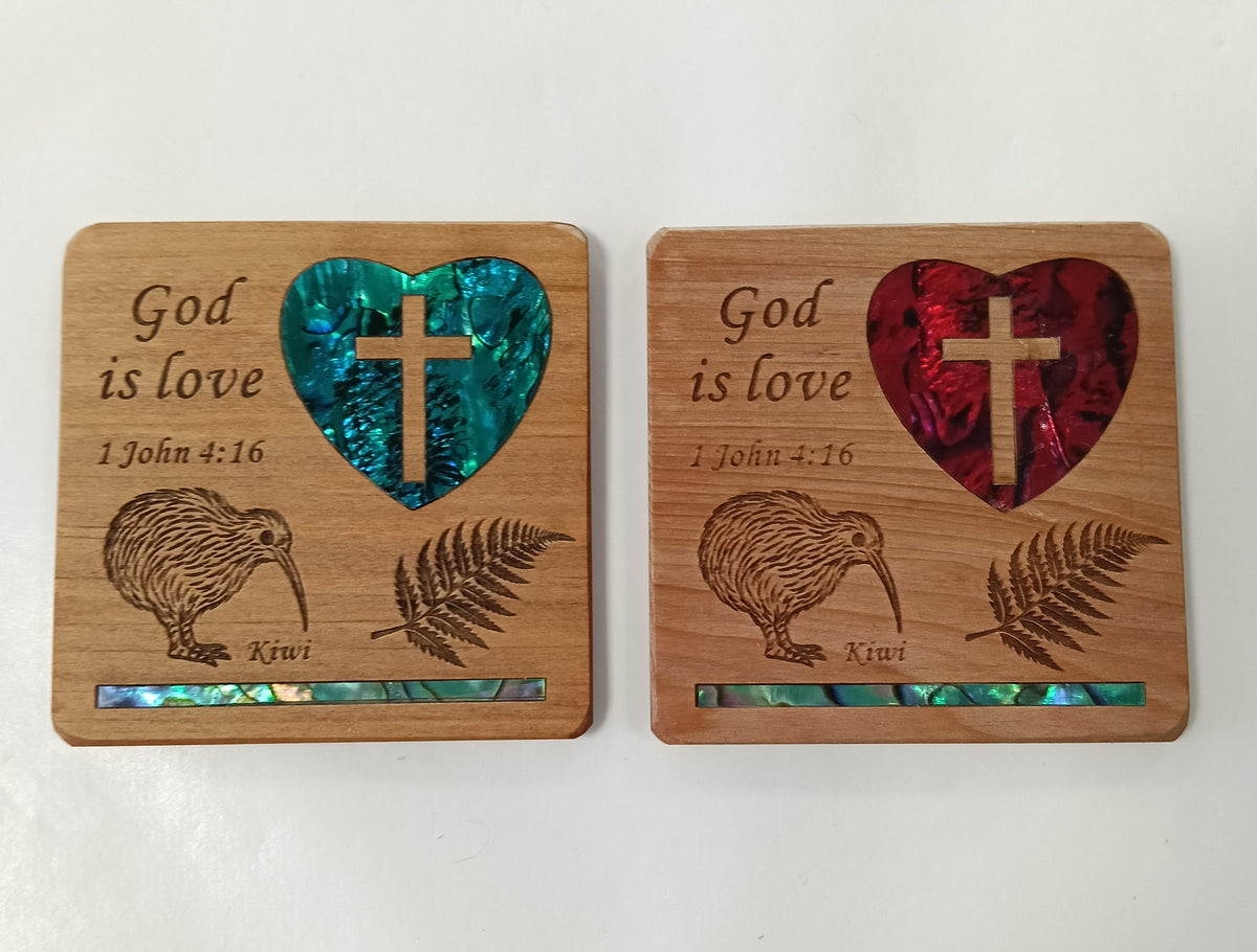 Cross Wooden Magnet
