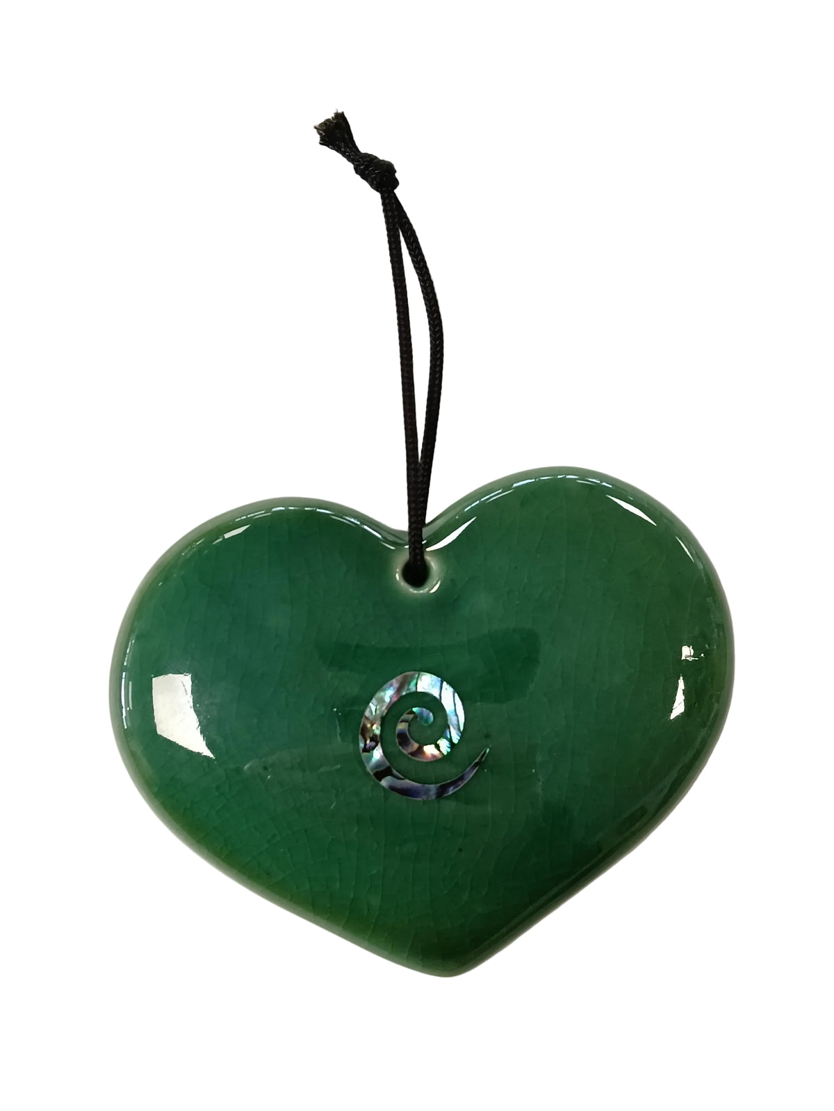 Paua Ceramic Hearts