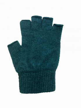Possum Merino Fingerless Gloves Sea Green