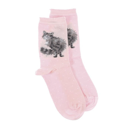 Glamour Puss' cat socks