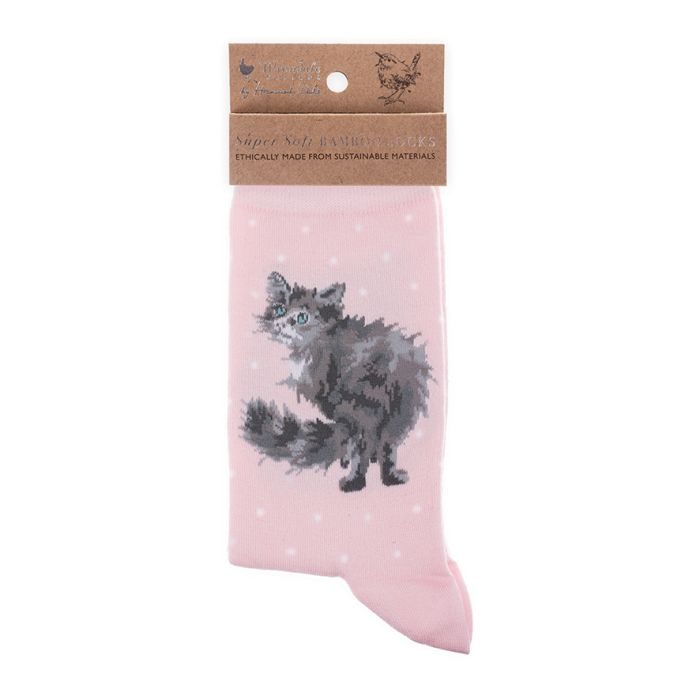 Glamour Puss' cat socks