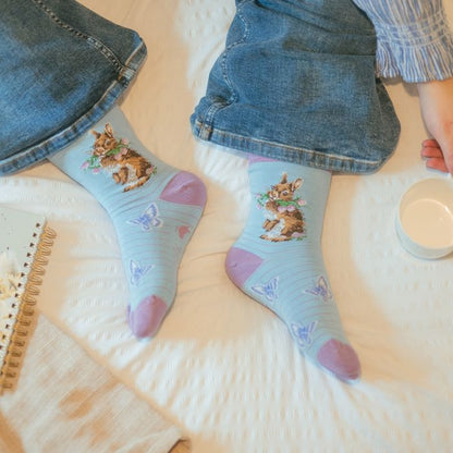 'Head Clover Heels' Rabbit Socks