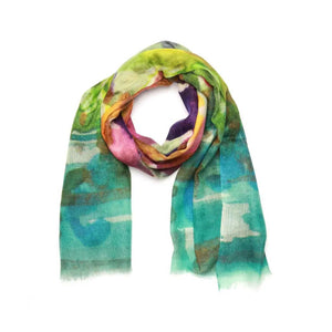 Abstract Modal Silk Scarf