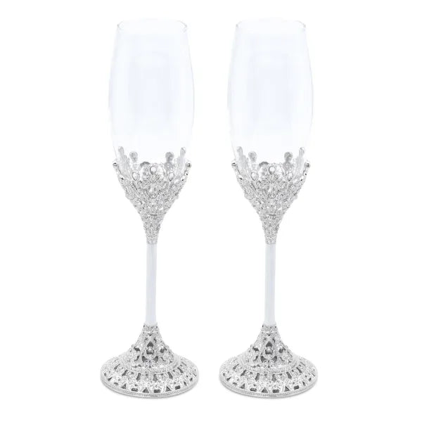 Crystals Champagne Flutes