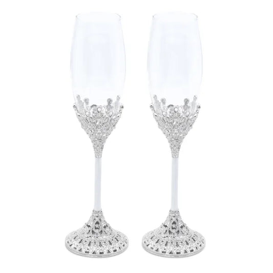 Crystals Champagne Flutes