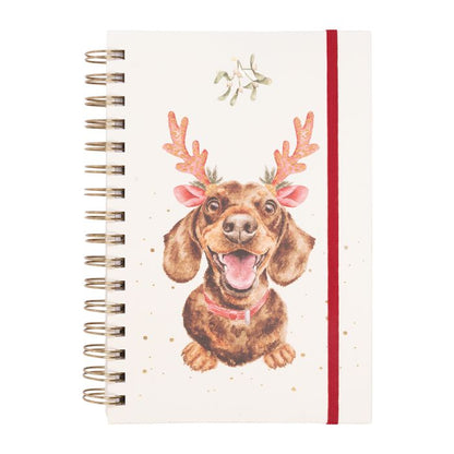 'Mistletoe and Barks' Dachshund Notebook
