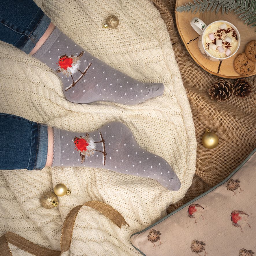 'Jolly Robin' Robin Socks