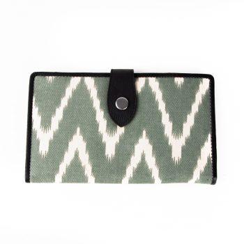 Green Ikat Wallet