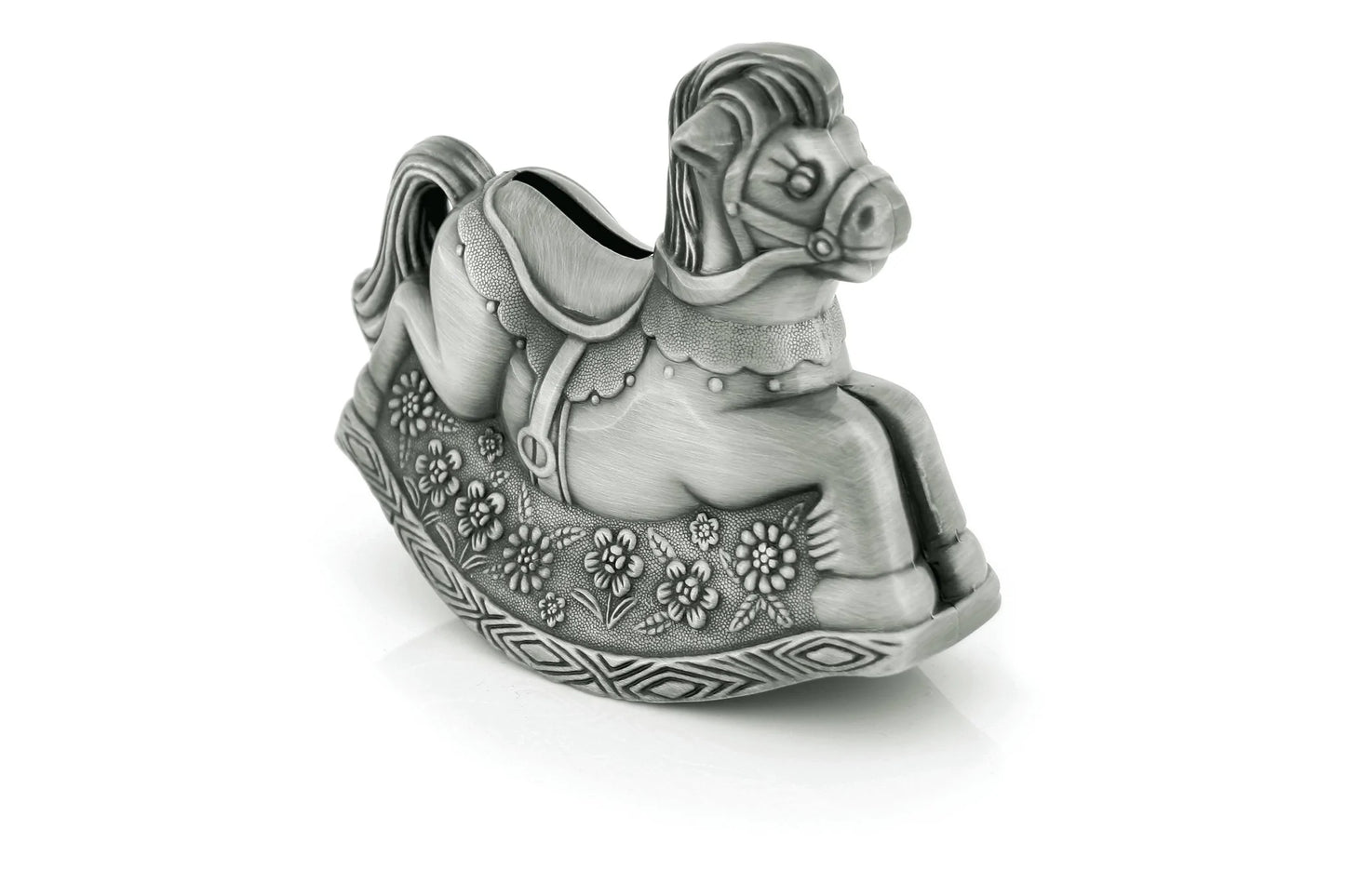 Rocking horse Money Box Pewter Finish