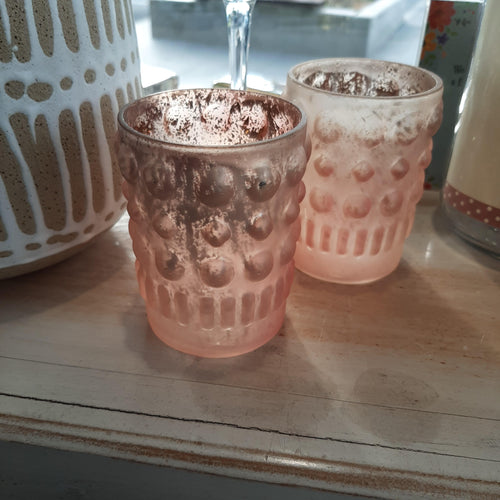 Pink candle holder - Tigerlily Gift Store