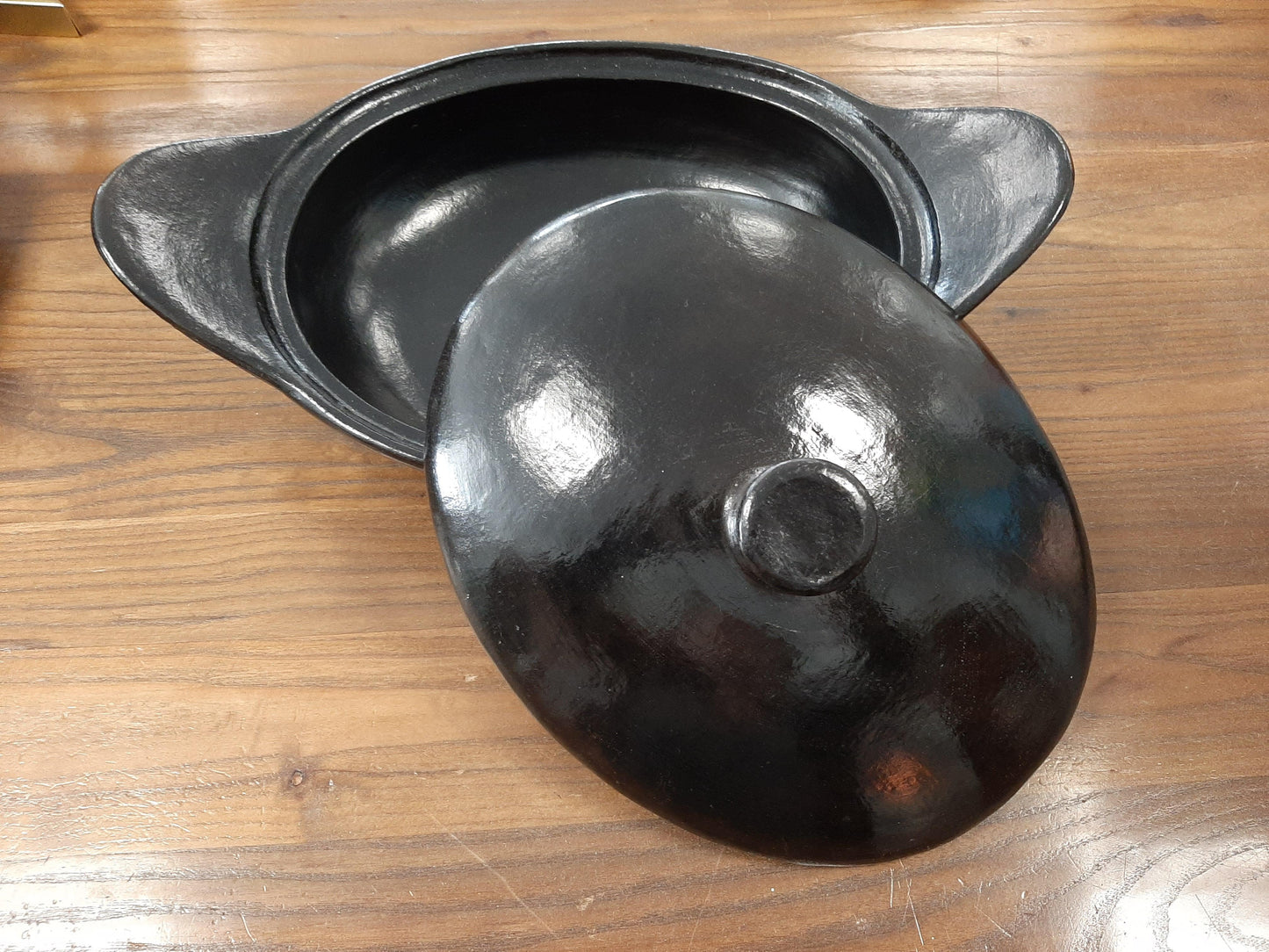 Lombok Black Terractter Oval Casserole Dish -39cm