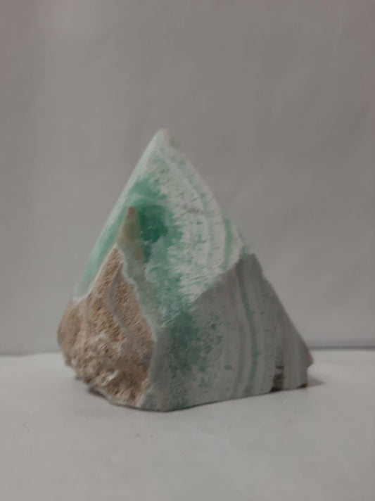 Blue Aragonite Pyramid