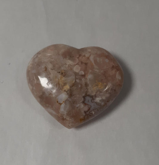 Flower Agate Heart