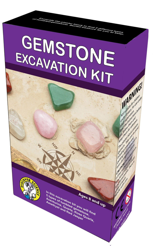 Gemstone Excavation kit. Dig out 5 types of gems