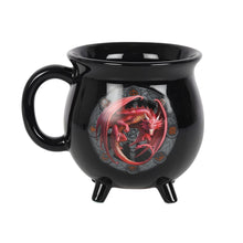 Load image into Gallery viewer, Lammas Colour Changing Cauldron Mug by Anne Stokes

