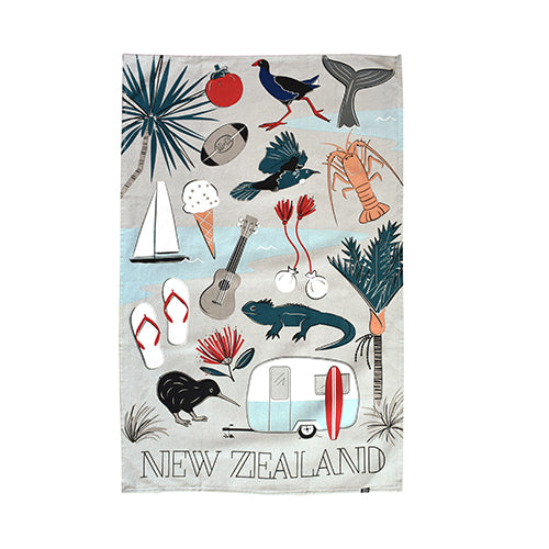 Tea Towel Kiwi Tour