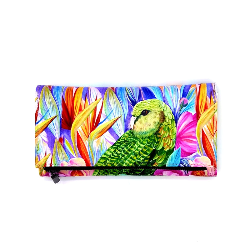 Kakapo Leather Folding Wallet: