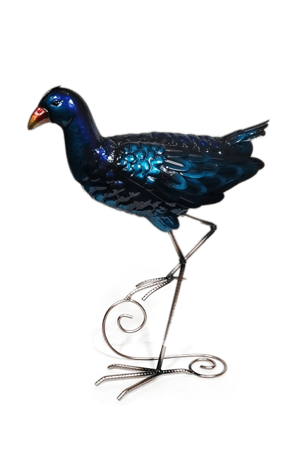 Freestanding Pukeko Crouching - large