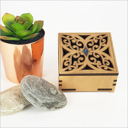 Tapa Trinket Box