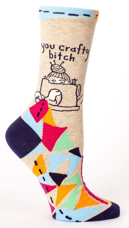Women's Socks -You Crafty Bitch