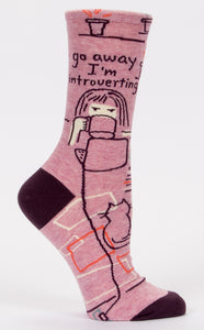 Women's Socks -Go Away, Introverting
