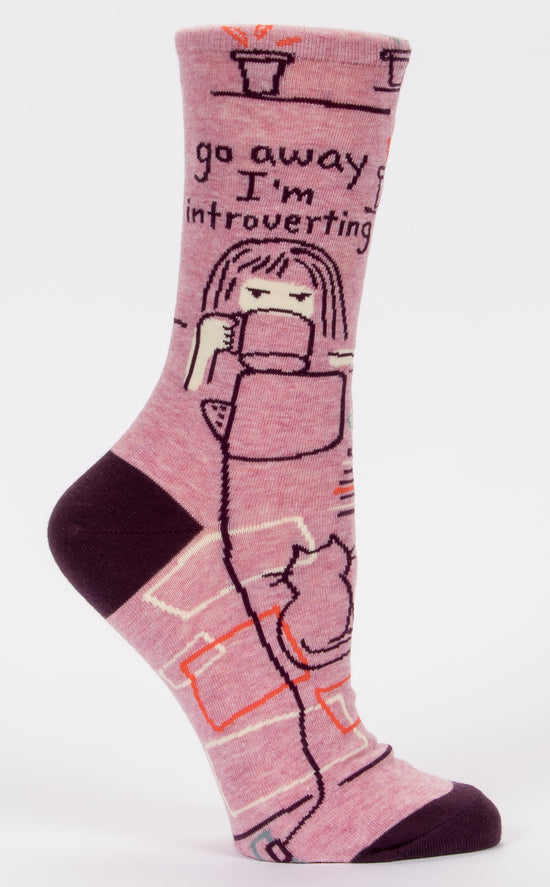 Women's Socks -Go Away, Introverting