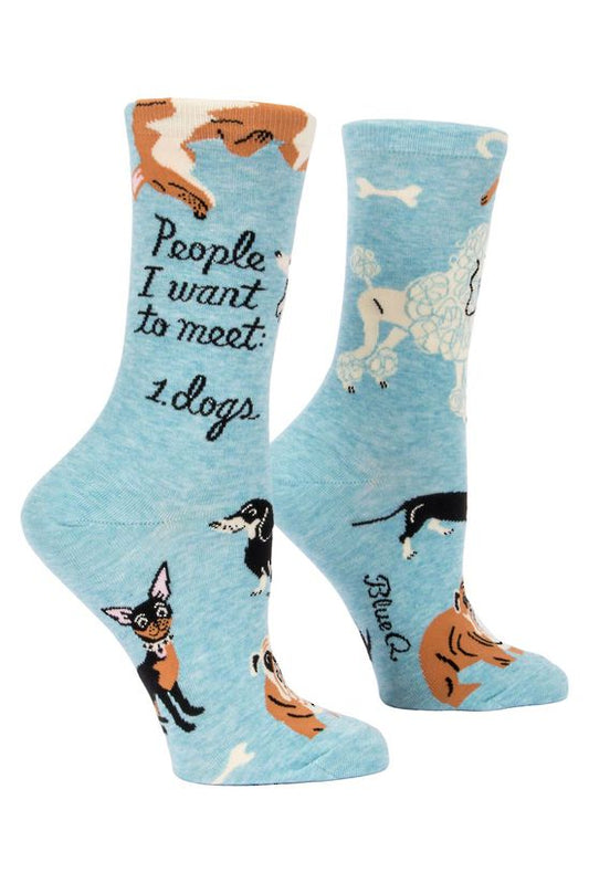 Women's Socks -People to Meet: Dogs