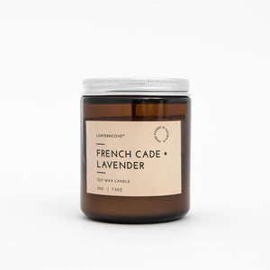Glo 7.5oz Glass Candle French Cade + Lavender