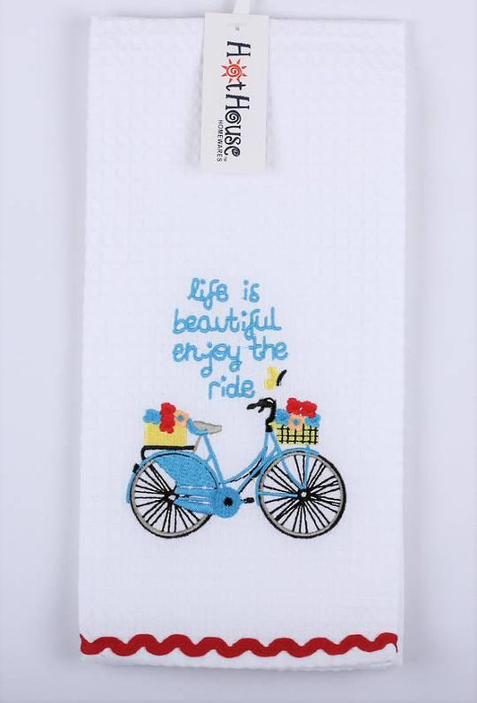 Tea towel 'Enjoy the ride"