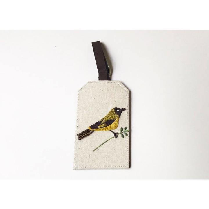 Luggage Tag: Bellbird & Kowhai - Tigerlily Gift Store