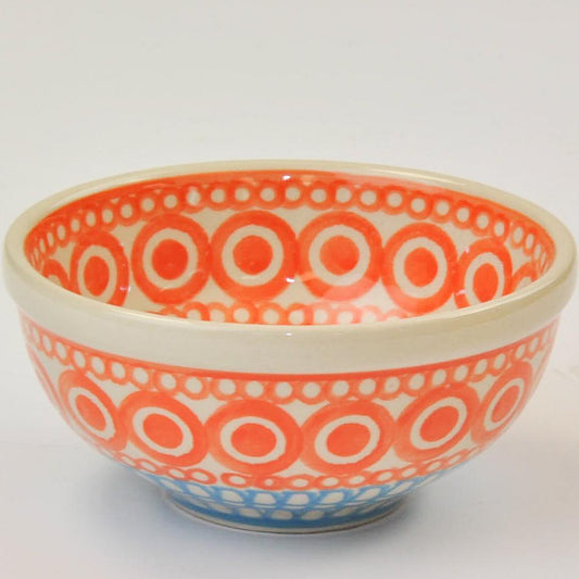 Bowl Round Small Color Love Orange/Sky - Tigerlily Gift Store