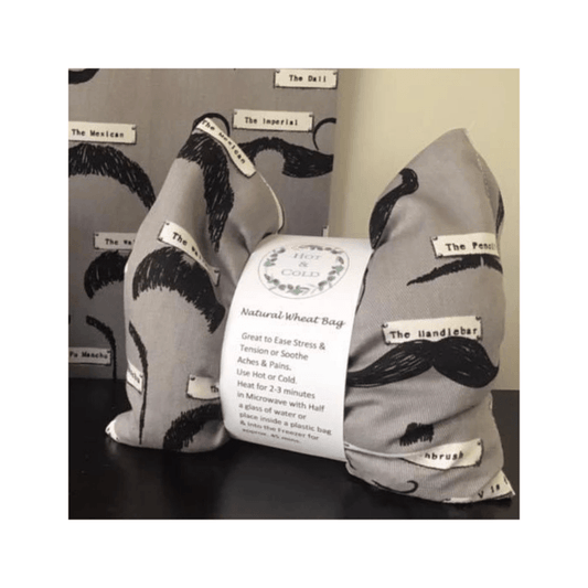 Designer Wheat Bag: Mr Moustache