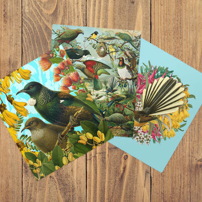 Botanical Collection Lens Cloths -Birds - Tigerlily Gift Store