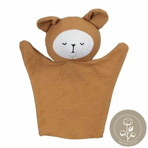 Hand Puppet - Bear Ochre