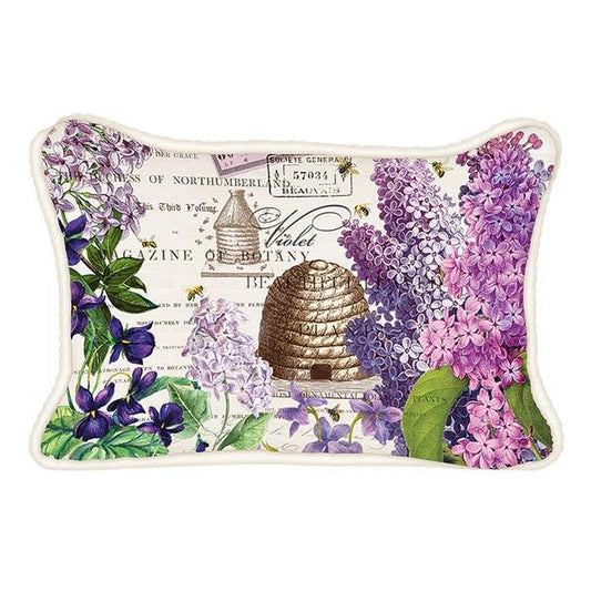 Lilac & Violets Rectangle Pillow