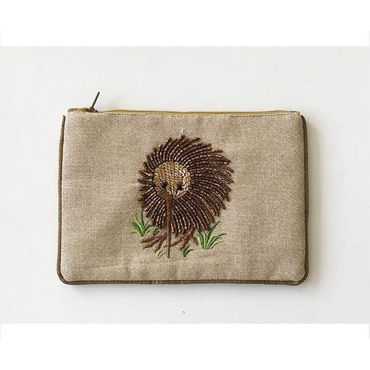 Cosmetic Bag: Gold Kiwi - Tigerlily Gift Store